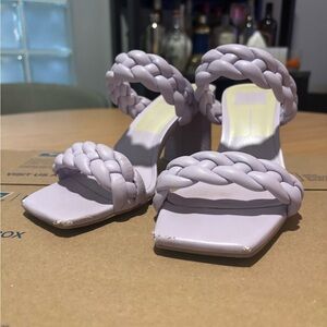 Dolce Vita Lavender Braided Square-Toe Heels